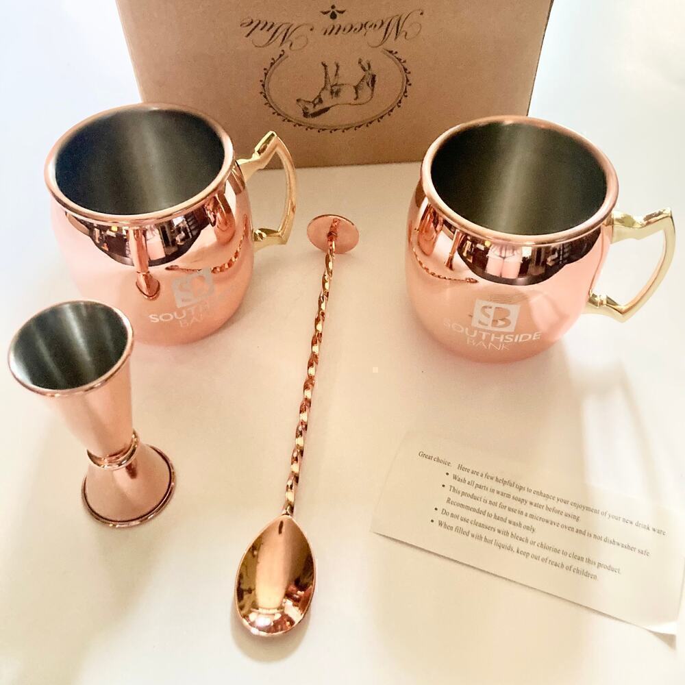 New in Box Moscow Mule Gift Set Southside Bank - Picture 7 of 9